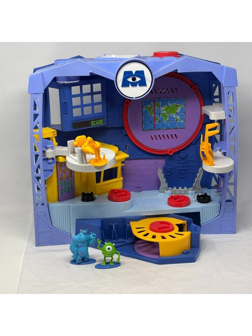 IMAGINEXT Monsters University Scare Factory Playset Mike Sully Cake Toppers 2012